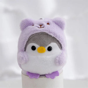Planet Gates Purple 4Colors , Size 7CM Approx. Animal Penguin Plush Stuffed TOY , Key Chain Gift DOLL