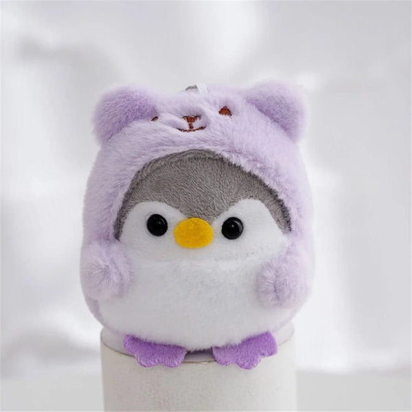 Planet Gates Purple 4Colors , Size 7CM Approx. Animal Penguin Plush Stuffed TOY , Key Chain Gift DOLL