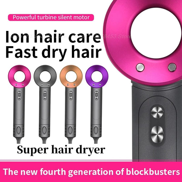 Planet Gates Purple 5 Parts 3.3m / KR Super Hair Dryer Leafless Hairdryer Personal Hair Care Styling Negative Ion Tool Constant Anion Electric Hair Dryers