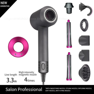 Planet Gates Purple 5 Parts 3.3m / KR Super Hair Dryer Leafless Hairdryer Personal Hair Care Styling Negative Ion Tool Constant Anion Electric Hair Dryers