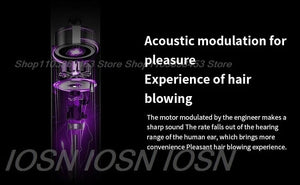 Planet Gates Purple 5 Parts 3.3m / KR Super Hair Dryer Leafless Hairdryer Personal Hair Care Styling Negative Ion Tool Constant Anion Electric Hair Dryers