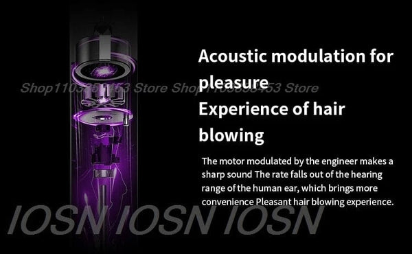 Planet Gates Purple 5 Parts 3.3m / KR Super Hair Dryer Leafless Hairdryer Personal Hair Care Styling Negative Ion Tool Constant Anion Electric Hair Dryers