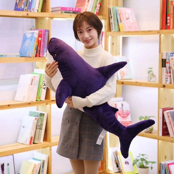 Planet Gates PURPLE / 60CM 140CM Big Soft Simulation Cute Shark Plush Toys Kawaii Stuffed Kids Children Boys Girls Lovely Animal Pillow for Birthday Gifts