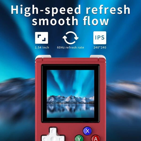 Planet Gates Purple 64G ANBERNIC RG Nano Retro Handheld Game Console RGNano Portable Mini Aluminum Alloy 1.54” IPS Screen 64G 5400 Games Hi-fi Speaker
