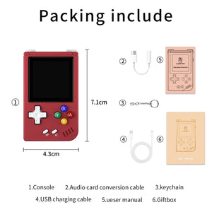Planet Gates Purple 64G ANBERNIC RG Nano Retro Handheld Game Console RGNano Portable Mini Aluminum Alloy 1.54” IPS Screen 64G 5400 Games Hi-fi Speaker