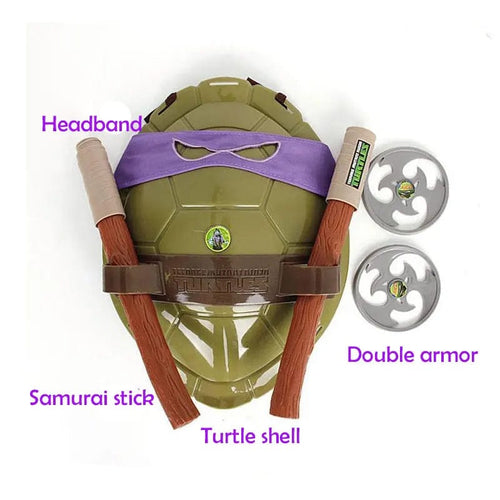 Planet Gates purple Anime Figure Ninja Turtles Movie Fantasy Armor Toy Weapon Leo Raph Mikey Don Cosplay Shell Props Creative Present For Friends