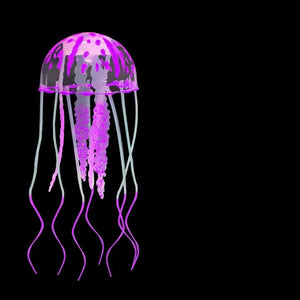 Planet Gates purple Artificial Jellyfish Fluorescent Transparent Floating Simulated Jellyfish Landscape Fish Tank Fish Pet Decorations Supplies