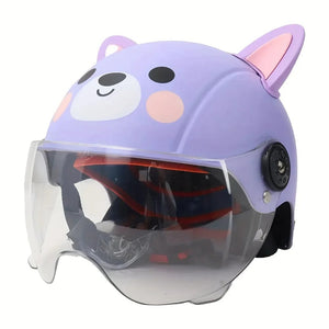 Planet Gates Purple B Child Riding Helmet Adjustable Adorable Appearance Ultra-Light Shock Absorbing ABS Toddler Skateboard Bike Safety Helmet for Kid