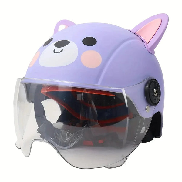 Planet Gates Purple B Child Riding Helmet Adjustable Adorable Appearance Ultra-Light Shock Absorbing ABS Toddler Skateboard Bike Safety Helmet for Kid