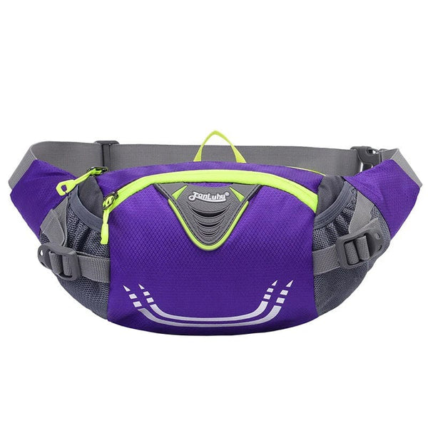 Planet Gates Purple Bike Riding Cycling Running Fishing Hiking Waist Bag Fanny Pack Outdoor Belt Kettle Pouch Gym Sport Fitness Water Bottle Pocket