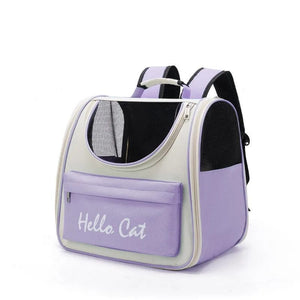 Planet Gates Purple Cat Carrier Bags Windproof Outdoor Travel Backpack for Cat Small Dogs Transport Carrying Bag Cat Backpack Carriers With Cushion