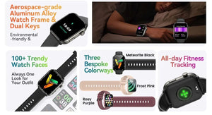 Planet Gates Purple / CHINA [World Premiere] Blackview Smartwatch R60 Watch 1.96'' AMOLED Display 800mAh Bluetooth Phone Calls Health and Fitness Tracking