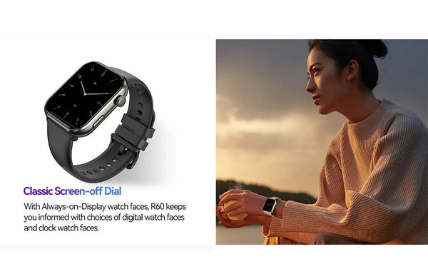 Planet Gates Purple / CHINA [World Premiere] Blackview Smartwatch R60 Watch 1.96'' AMOLED Display 800mAh Bluetooth Phone Calls Health and Fitness Tracking