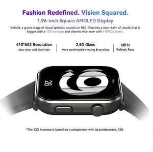 Planet Gates Purple / CHINA [World Premiere] Blackview Smartwatch R60 Watch 1.96'' AMOLED Display 800mAh Bluetooth Phone Calls Health and Fitness Tracking