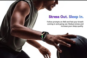 Planet Gates Purple / CHINA [World Premiere] Blackview Smartwatch R60 Watch 1.96'' AMOLED Display 800mAh Bluetooth Phone Calls Health and Fitness Tracking