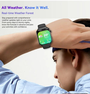 Planet Gates Purple / CHINA [World Premiere] Blackview Smartwatch R60 Watch 1.96'' AMOLED Display 800mAh Bluetooth Phone Calls Health and Fitness Tracking