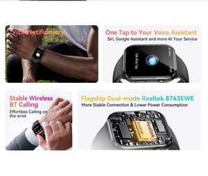 Planet Gates Purple / CHINA [World Premiere] Blackview Smartwatch R60 Watch 1.96'' AMOLED Display 800mAh Bluetooth Phone Calls Health and Fitness Tracking