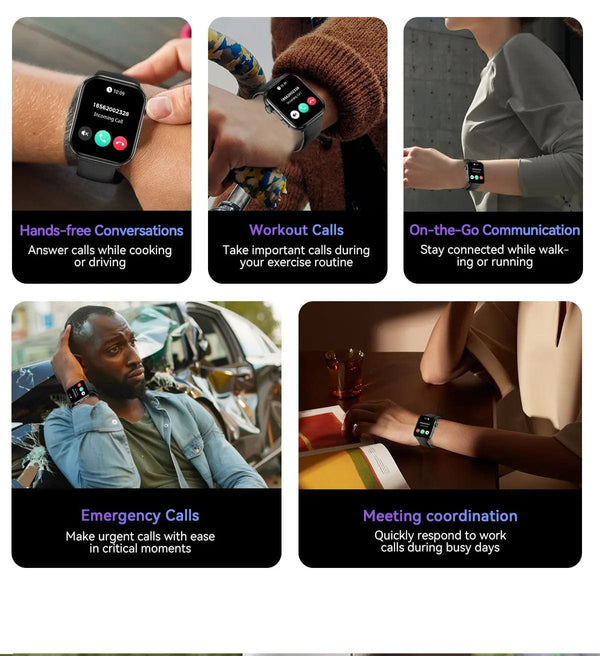 Planet Gates Purple / CHINA [World Premiere] Blackview Smartwatch R60 Watch 1.96'' AMOLED Display 800mAh Bluetooth Phone Calls Health and Fitness Tracking