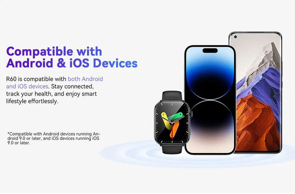 Planet Gates Purple / CHINA [World Premiere] Blackview Smartwatch R60 Watch 1.96'' AMOLED Display 800mAh Bluetooth Phone Calls Health and Fitness Tracking