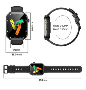 Planet Gates Purple / CHINA [World Premiere] Blackview Smartwatch R60 Watch 1.96'' AMOLED Display 800mAh Bluetooth Phone Calls Health and Fitness Tracking