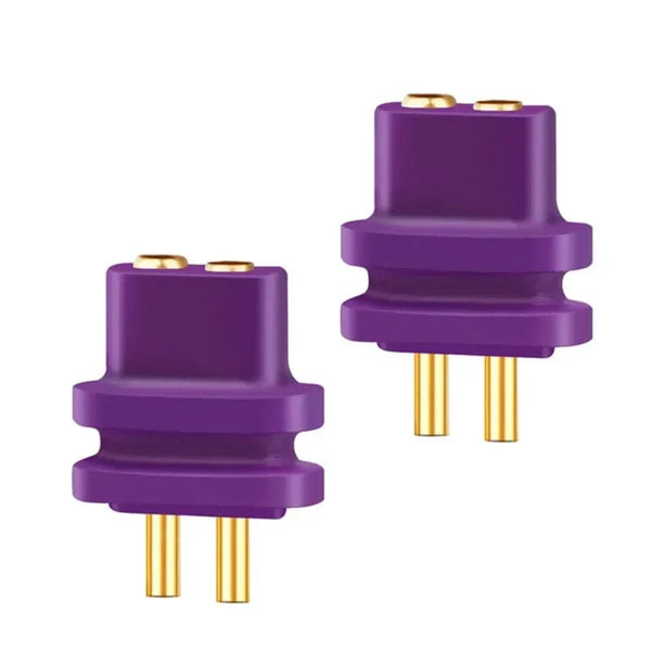 Planet Gates Purple Convex / 1 Pair 2 Pin 0.7mm 0.8mm Male Flat Convex Concave Double Needle 0.78mm Connector Female Socket Headphone Plug Consumer Electronics