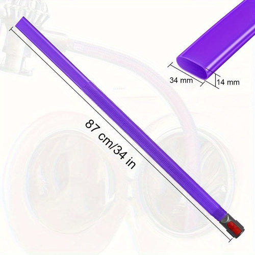 Planet Gates Purple Dryer Vent Cleaner Kit Vacuum Hose Attachment For Dyson V15 V12 V11 V10 V8 V7 V6 Vacuum Cleaners, Lint Remover, Dryer Lint Vacuum Attachment, Purple