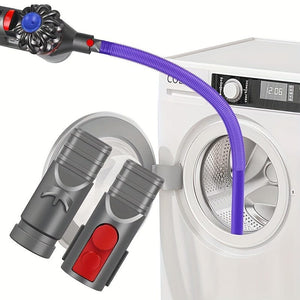 Planet Gates Purple Dryer Vent Cleaner Kit Vacuum Hose Attachment For Dyson V15 V12 V11 V10 V8 V7 V6 Vacuum Cleaners, Lint Remover, Dryer Lint Vacuum Attachment, Purple