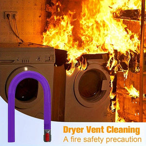 Planet Gates Purple Dryer Vent Cleaner Kit Vacuum Hose Attachment For Dyson V15 V12 V11 V10 V8 V7 V6 Vacuum Cleaners, Lint Remover, Dryer Lint Vacuum Attachment, Purple