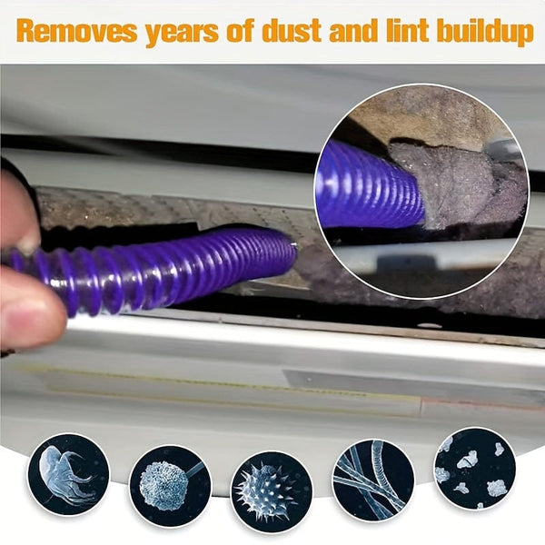 Planet Gates Purple Dryer Vent Cleaner Kit Vacuum Hose Attachment For Dyson V15 V12 V11 V10 V8 V7 V6 Vacuum Cleaners, Lint Remover, Dryer Lint Vacuum Attachment, Purple