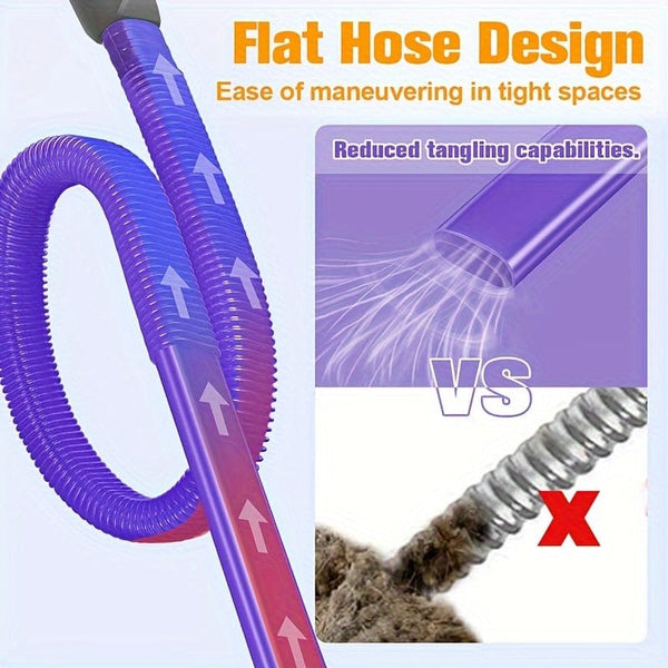 Planet Gates Purple Dryer Vent Cleaner Kit Vacuum Hose Attachment For Dyson V15 V12 V11 V10 V8 V7 V6 Vacuum Cleaners, Lint Remover, Dryer Lint Vacuum Attachment, Purple