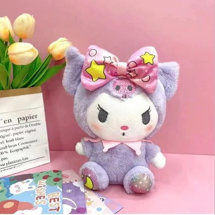Planet Gates Purple Ears 25CM Sanrio Kuromi Fantasy Plush Toy Crane Gift toys for kids girl Gifts Plush Toys Plushie Stuffed Animal Patung Dolls pillow