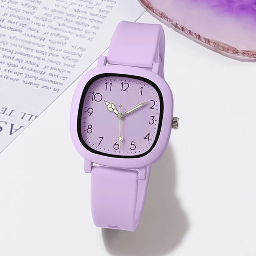 Planet Gates Purple Fashion Women Watch Silicone Quartz Wristwatches For Women Clock Christmas Gift Valentine's Day Ladies Watches Reloj Mujer