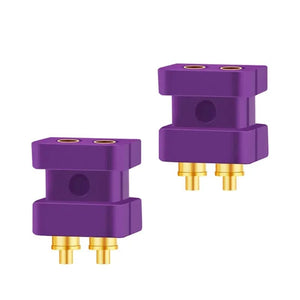 Planet Gates Purple Flat / 5 Pairs 2 Pin 0.7mm 0.8mm Male Flat Convex Concave Double Needle 0.78mm Connector Female Socket Headphone Plug Consumer Electronics