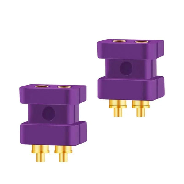 Planet Gates Purple Flat / 5 Pairs 2 Pin 0.7mm 0.8mm Male Flat Convex Concave Double Needle 0.78mm Connector Female Socket Headphone Plug Consumer Electronics