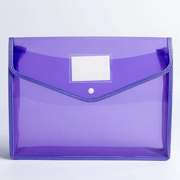 Planet Gates purple horizontal A4 File Folder Stationery Storage Folder Waterproof File Organizer Folders Pvc Bag Portfolio Paper Storage Office Organizers
