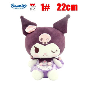 Planet Gates Purple Kuromi 22cm Anime Sanrio Kuromi Hello Kitty Kawaii My Melody Stuffed Plush Toys Cute Dolls Pendant Keychain Birthday Party Gift For Girl Kid