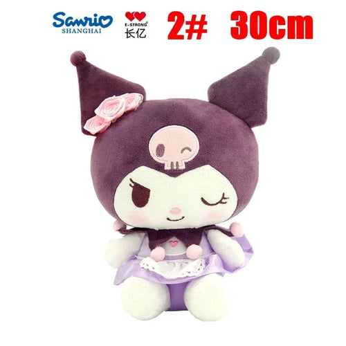 Planet Gates Purple Kuromi 30cm Anime Sanrio Kuromi Hello Kitty Kawaii My Melody Stuffed Plush Toys Cute Dolls Pendant Keychain Birthday Party Gift For Girl Kid