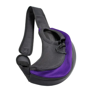Planet Gates purple / L Mesh Oxford Pet Outdoor Travel Pet Puppy Carrier Handbag Pouch Single Shoulder Bag Sling Mesh Comfort Travel Tote Shoulder Bag