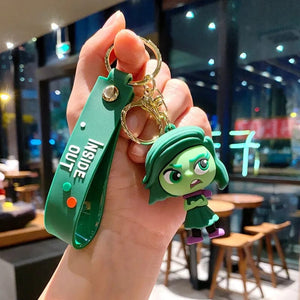 Planet Gates PURPLE New Inside Out 2 Keychain Figure Toy Joy Sadness Anger Disgust Fear Doll Anime Bag Keyring Toy Christmas Gifts