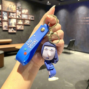 Planet Gates PURPLE New Inside Out 2 Keychain Figure Toy Joy Sadness Anger Disgust Fear Doll Anime Bag Keyring Toy Christmas Gifts