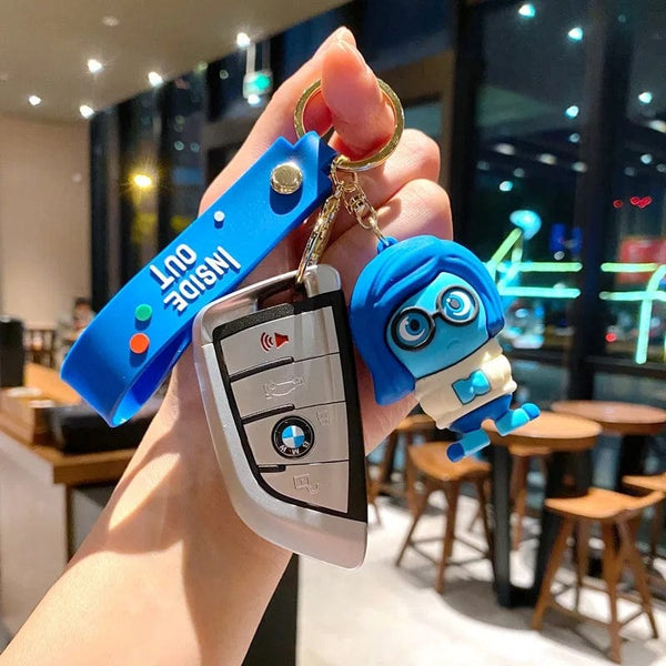 Planet Gates PURPLE New Inside Out 2 Keychain Figure Toy Joy Sadness Anger Disgust Fear Doll Anime Bag Keyring Toy Christmas Gifts