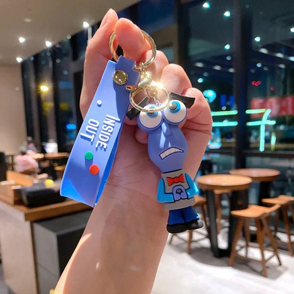 Planet Gates PURPLE New Inside Out 2 Keychain Figure Toy Joy Sadness Anger Disgust Fear Doll Anime Bag Keyring Toy Christmas Gifts