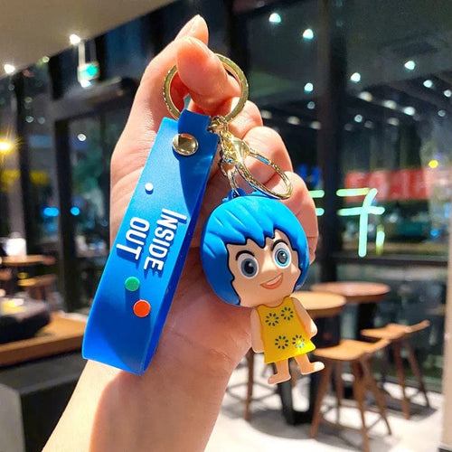 Planet Gates PURPLE New Inside Out 2 Keychain Figure Toy Joy Sadness Anger Disgust Fear Doll Anime Bag Keyring Toy Christmas Gifts