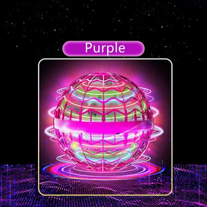 Planet Gates Purple Original Product Fly Ball Hover Ball LED Light Rotating Fly Ball Toy Flying Drone Ball 2023 Indoor and Outdoor Children's Gift