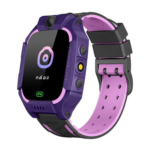Planet Gates Purple Pink Kids Smart Watch LBS Position Baby Phone 2G Watch Flashlight Camera SOS Children Smartwatch For Boys Girls Gifts PK Q12 Q15