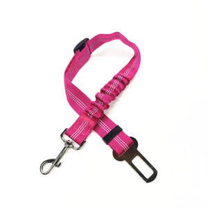 Planet Gates Purple Red Pet Dog Car Seat Belt Retractable Buffer Elastic Reflective Safety Traction Rope Dog Leash Harness Dogs Dog Accessories Supplies