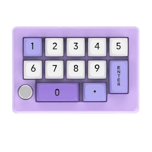 Planet Gates PURPLE / Red Switch / CN 13 Key Macro Programmable Fully Hot Swappable Mechanical Switch 7 Color RGB Light Gaming Mini Keyboard