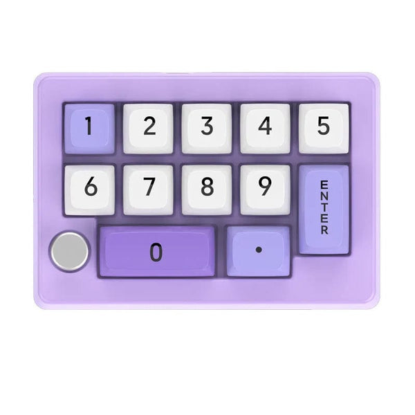 Planet Gates PURPLE / Red Switch / CN 13 Key Macro Programmable Fully Hot Swappable Mechanical Switch 7 Color RGB Light Gaming Mini Keyboard