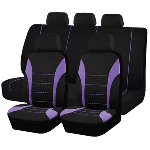 Planet Gates Purple Seat Covers 9pcs Set Car Cushion Auto Accessories Seat Protect Five-Seat Universal Black Gray Blue Red