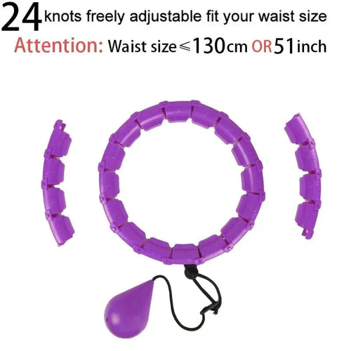 Planet Gates Purple Sections Fitness Smart Sport Hoop Adjustable Thin Waist Exercise Gym Circle Ring Equipment Waist Easy Weight Loss Dropshipping